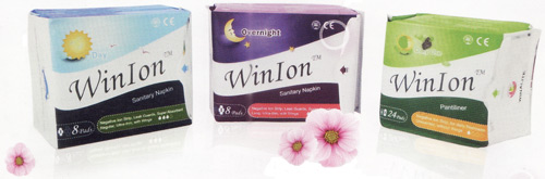 WinIon Sanitary Napkin - Day Use, Overnight and Pantyliner